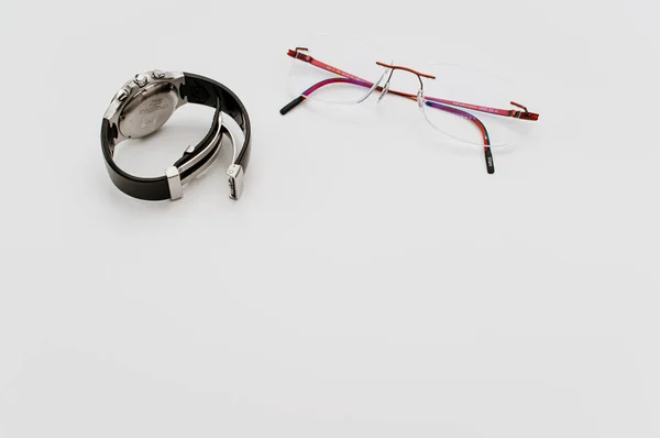 Inverigo Italy Nov 2021 Eyeglases Elegant Sport Timepiece Titanium Black — 스톡 사진