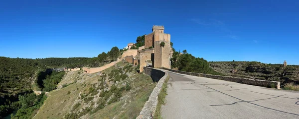 Alarcon Fortified Small Town Province Cuenca Castilia Mancha Spain Morning — Fotografia de Stock
