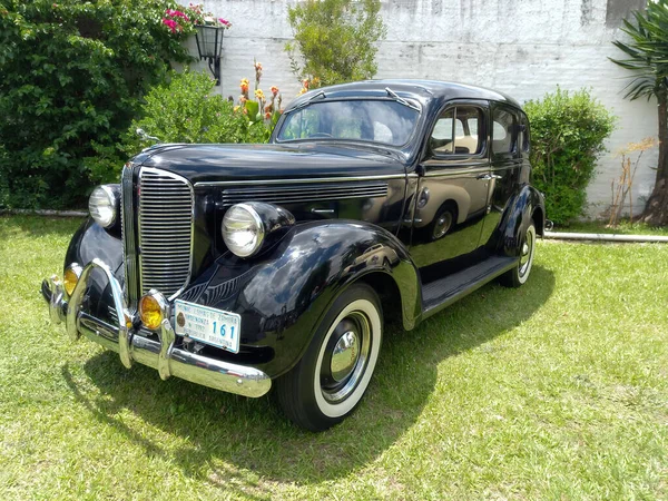 Lomas Zamora Buenos Aires Argentina Dezembro 2021 Black Vintage Chrysler — Fotografia de Stock