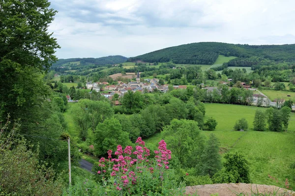 View Saint Clement Monts Bourbonnais Central France — Stockfoto