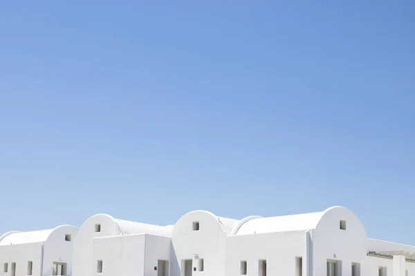 Classic Greek White Houses Blue Sky Santorini Greece — Stockfoto