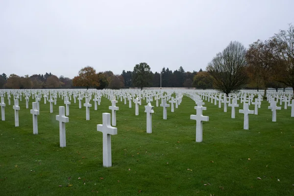 Plombieres Bélgica Novembro 2021 Henri Chapelle American Cemetery Memorial Muitos — Fotografia de Stock