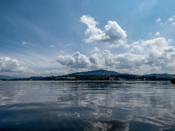 Scenic View Sochagota Lake Colombia Clear Sky Background — Fotografia de Stock