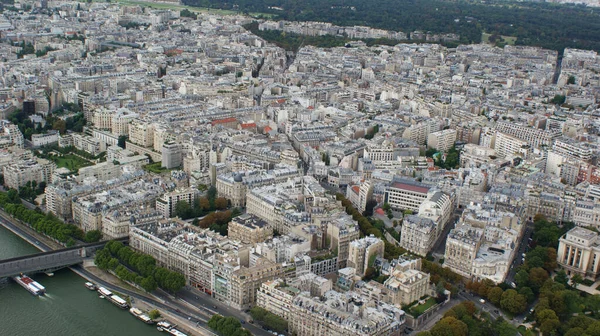 Luftaufnahme Schöner Französischer Gebäude Von Der Spitze Des Eiffelturms Paris — Stockfoto