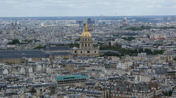 Piękny Widok Złotej Kopuły Monument Nazwie Les Invalides Paryżu Francja — Zdjęcie stockowe