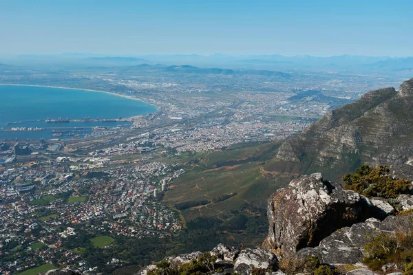 Vista Aerea Del Table Mountain National Park Città Del Capo — Foto Stock