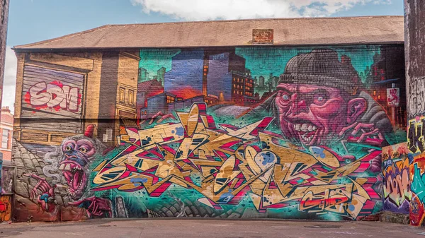 Birmingham Ηνωμενο Βασιλειο Ιουν 2019 Graffiti Street Photography Στο Μπέρμιγχαμ — Φωτογραφία Αρχείου