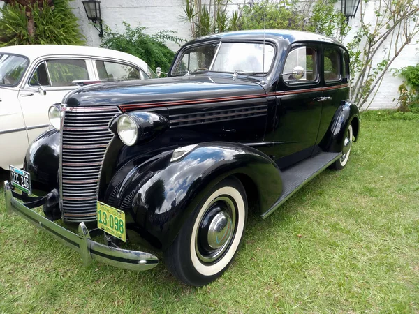 Lomas Zamora Buenos Aires Argentina Dec 2021 Old Black Chevrolet — Stock Photo, Image