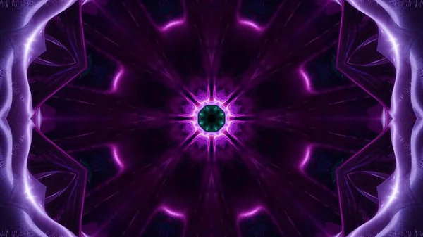 Een Schilderachtige Illustratie Van Trippy Kleurrijke Geometrische Caleidoscoop Patronen Gevormd — Stockfoto