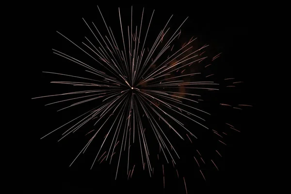 Les Beaux Feux Artifice Dans Nuit Pour Les Célébrations — Photo