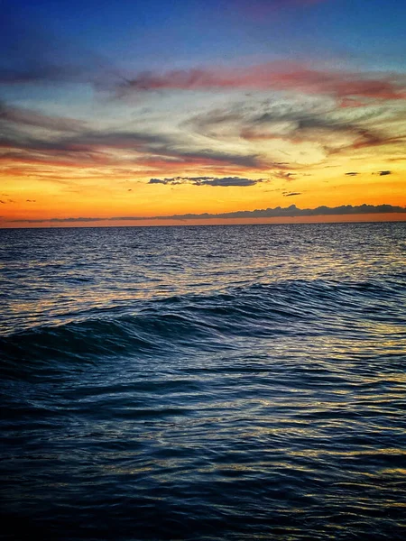 Miami Stati Uniti Lug 2021 Colpo Verticale Del Bellissimo Tramonto — Foto Stock