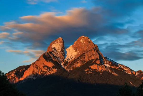 Cime Rocciose Del Monte Pedraforca Saldes Spagna — Foto Stock