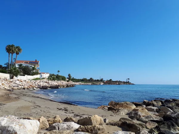 Scenic Shot Avola Beach Sicily Italy Autumn — Fotografia de Stock