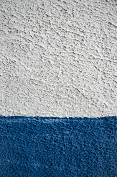 Plano Vertical Una Textura Pared Pintada Blanco Azul Bruto —  Fotos de Stock