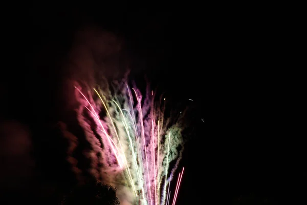Beautiful Fireworks Night Celebrations — Stock Photo, Image