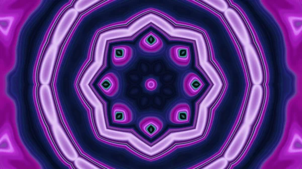 Scenic Illustration Trippy Colorful Geometric Kaleidoscope Patterns Formed Lines Spots — Stockfoto