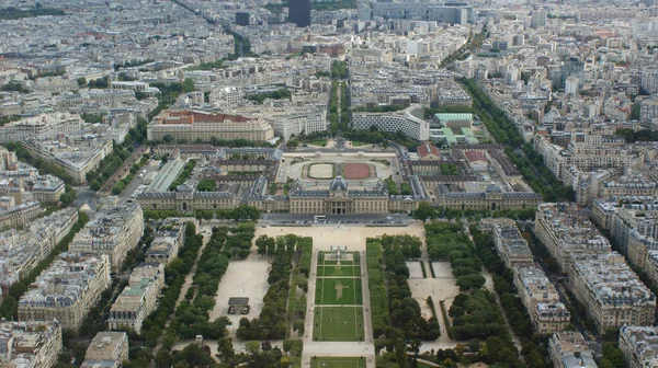 Una Vista Pájaro Del Campo Marte Desde Alto Torre Eiffel — Foto de Stock