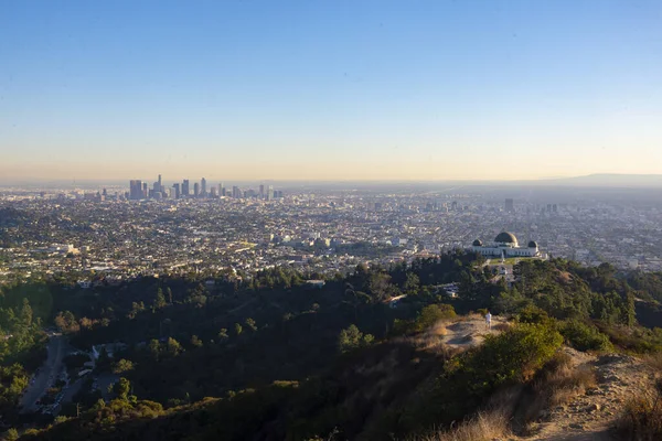 Uma Bela Vista Aérea Griffith Park Los Angeles Eua — Fotografia de Stock