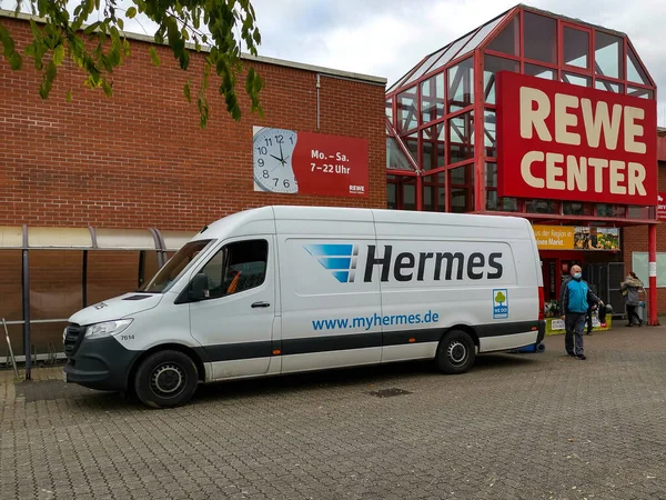 네덜란드 Nov 2021 Neuwied Germany November 2021 Hermes Deliver Van — 스톡 사진