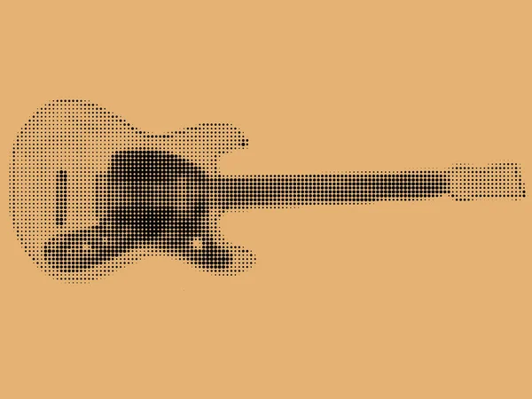 Fondo Arte Abstracto Con Guitarra — Foto de Stock