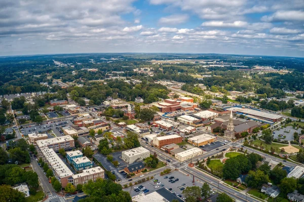 Una Toma Aérea Del Anillo Exterior Atlanta Suburbio Lawrenceville Georgia —  Fotos de Stock