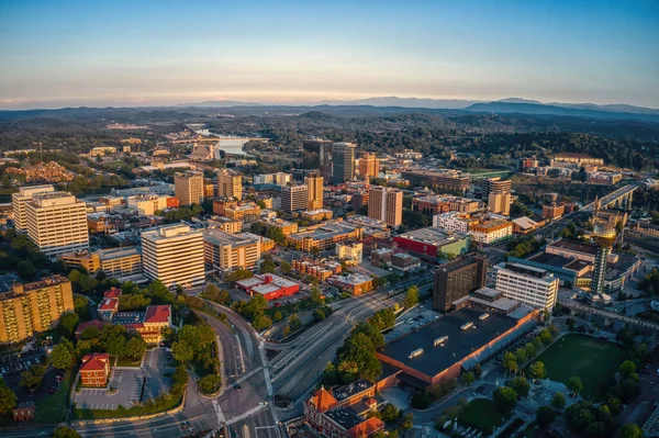 Aerial Shot Knoxville Tennessee Sunset — Stockfoto