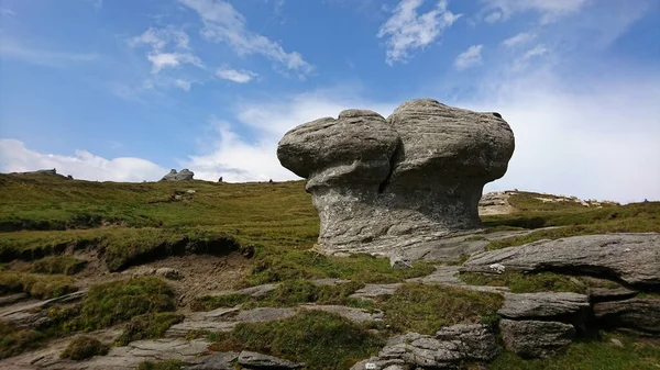 Babele Rock Formation Baba Mare Peak Located Bucegi Romania — Stock Photo, Image