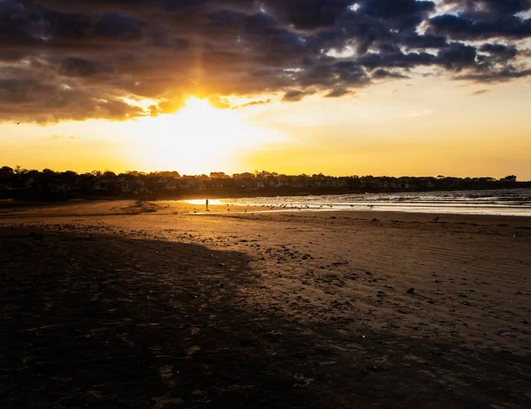 Scenic View Beach Sunset — Zdjęcie stockowe