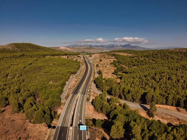 Largo Camino Cehegin Italia — Foto de Stock