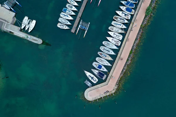 Yacht Mare Riva Del Garda Lago Gard — Foto Stock