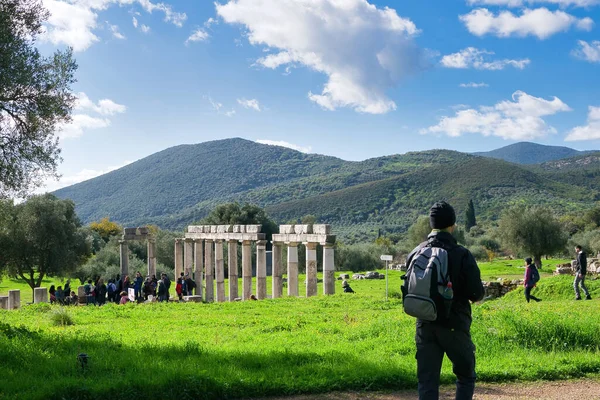 Het Oude Messina Een Van Meest Indrukwekkende Archeologische Vindplaatsen Met — Stockfoto