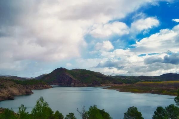 Lake Mountain Castilla Mancha Spain — 图库照片