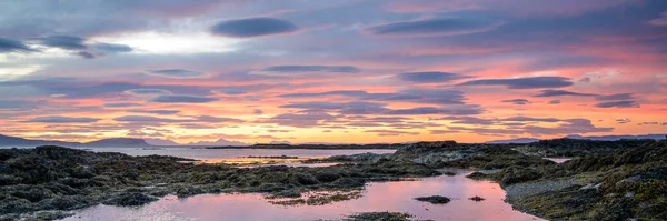 Panormic View Ardnamurchan Sunset Scotland — Foto Stock