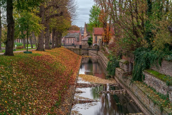 Canal Autumn Park — 스톡 사진