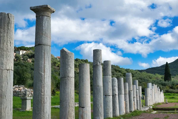 Grécia Antiga Messina Dos Mais Importantes Tamanho Tem Não Edifícios — Fotografia de Stock