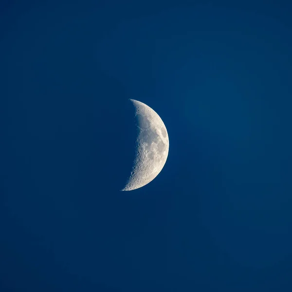 Scenic View Moon Blue Background — Foto de Stock