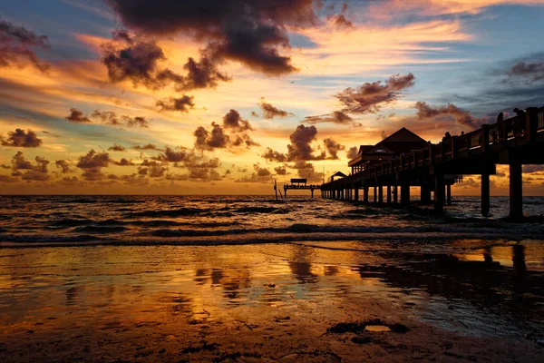 Beautiful View Sunset Clearwater Beach — Stock Fotó