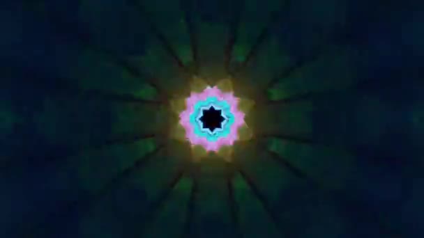 Abstract Kaleidoscopic Lights Background — Stock Video