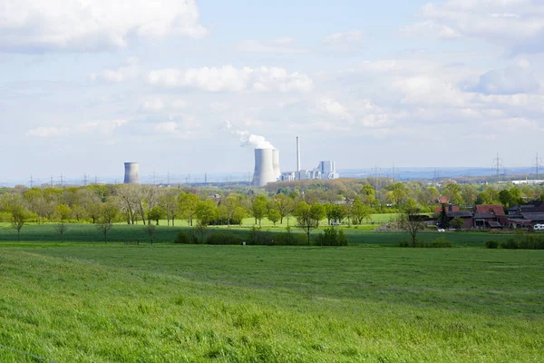 Old Nuclear Power Plant Uentrop Surrounding Nature — Fotografia de Stock