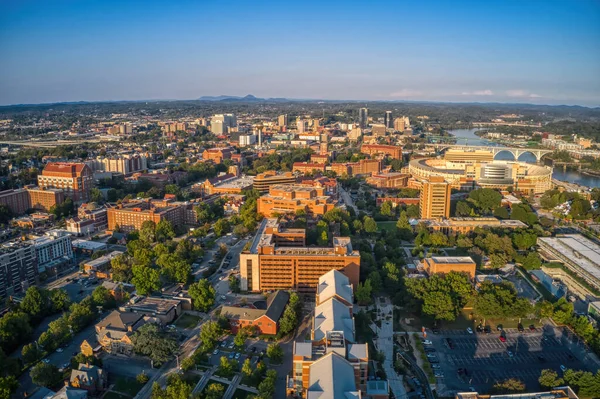 Letecký Snímek Velké Veřejné Univerzity Knoxville Tennessee — Stock fotografie