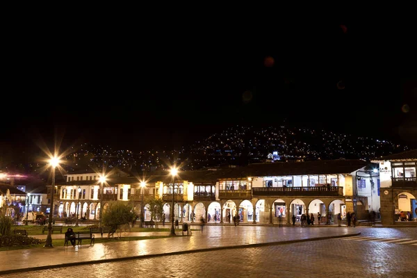 Cusco Perú Mayo 2018 Una Toma Fascinante Central Park Ciudad — Foto de Stock