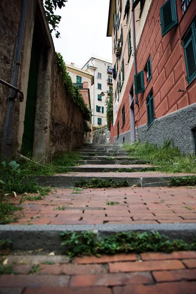 Vertical Shot Street Genova Ital — Stockfoto