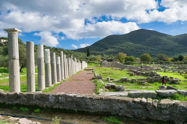 Antik Yunan Messina Boyut Olarak Önemli Olanıdır Sadece Kutsal Kamu — Stok fotoğraf
