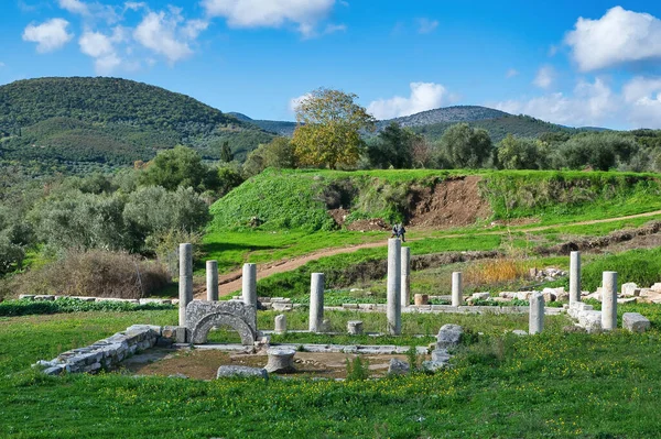 Grèce Antique Messine Est Des Importants Dans Taille Dispose Non — Photo