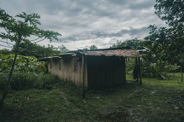 Rural Hut Tropical Village — Stockfoto