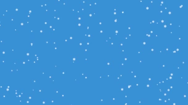 Light Blue Vector Layout Snowflakes Stars — Stockvideo