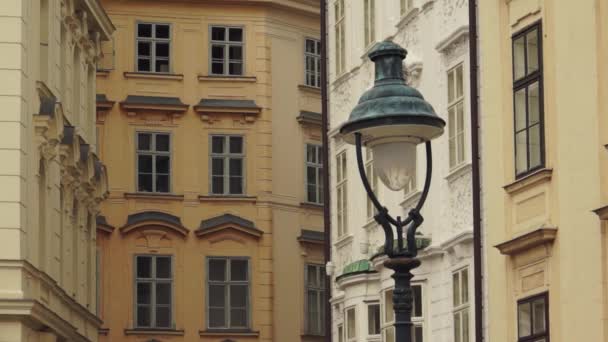 Lâmpada Rua Velha Cidade Prague — Vídeo de Stock