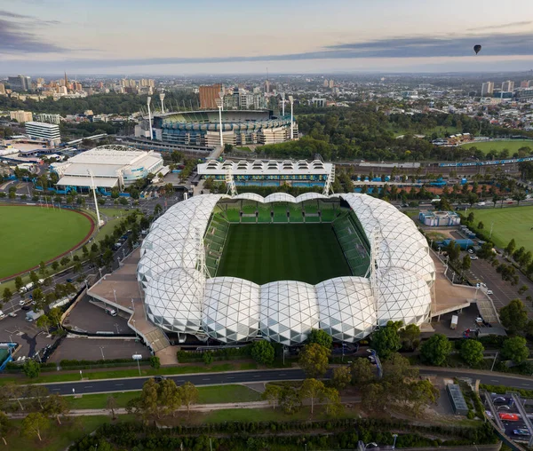 Melbourne Oostenrijk Feb 2020 Een Panoramisch Uitzicht Vanuit Lucht Het — Stockfoto
