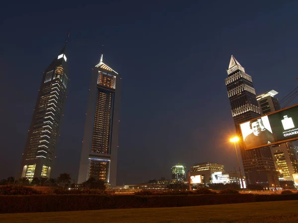 Dubai Egyesült Arab Emirates Március 2007 Gyönyörű Kilátás Felhőkarcolók Sheikh — Stock Fotó