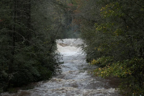Chatooga River Border Georgia South Carolina Base Dick Creek Falls — Foto Stock